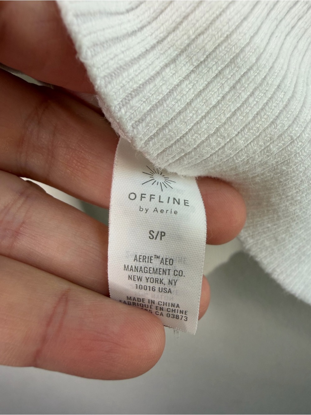 Offline by Aerie White Textured Half Zip Sweater - Picture 9 of 13